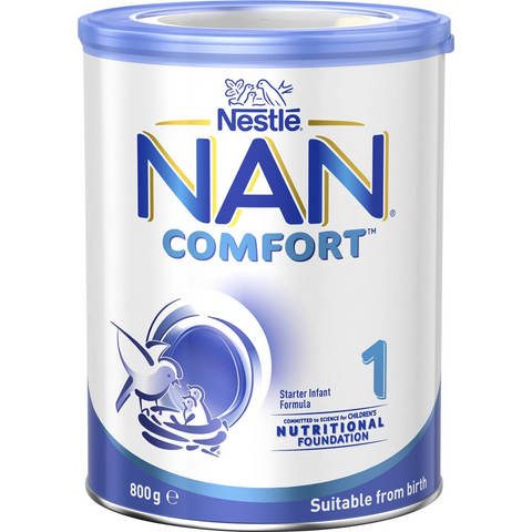 Nestle Nan Comfort 1 From Birth Starter Baby Formula Powder 800g