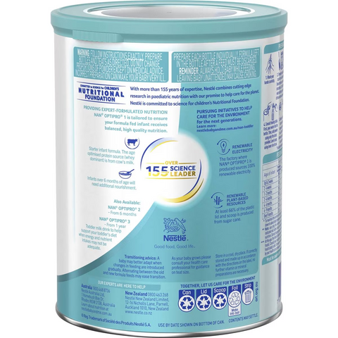 Nestle Nan Optipro 1 From Birth Starter Baby Formula Powder 800g