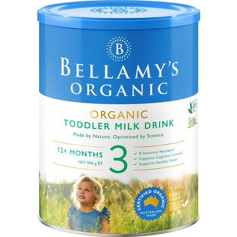 Bellamy's Organic Toddler Baby Formula Stage 3 900g