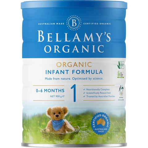 Bellamy's Organic Infant Baby Formula Stage 1 From Birth To 6 Mo 900g