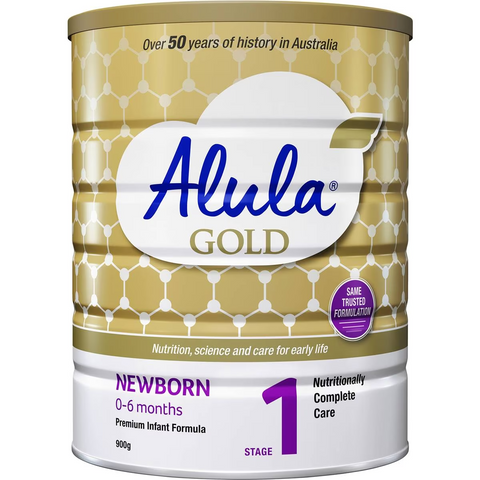 Alula Gold Newborn 0-6 Months Infant Formula 900g