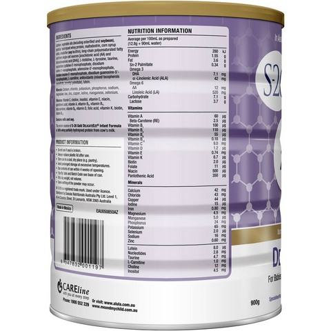 Alula Gold Delicateeze 0-12 Months Infant Formula 850g