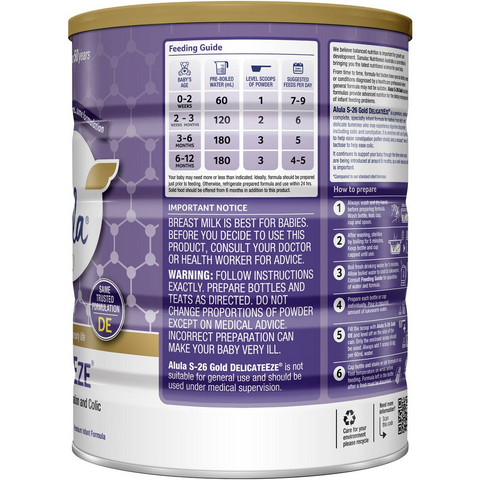 Alula Gold Delicateeze 0-12 Months Infant Formula 850g