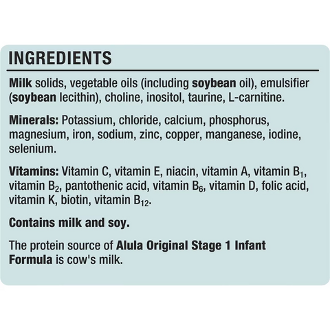 Alula Original Newborn 0-6 Months Infant Formula 900g