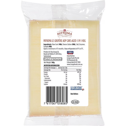 Mifroma Le Gruyere Cave-aged 11 Months Cheese 140g