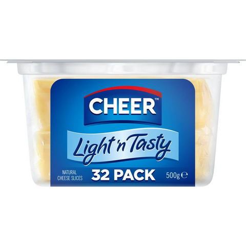 Cheer Cheese Light & Tasty Cheese Slices 500g