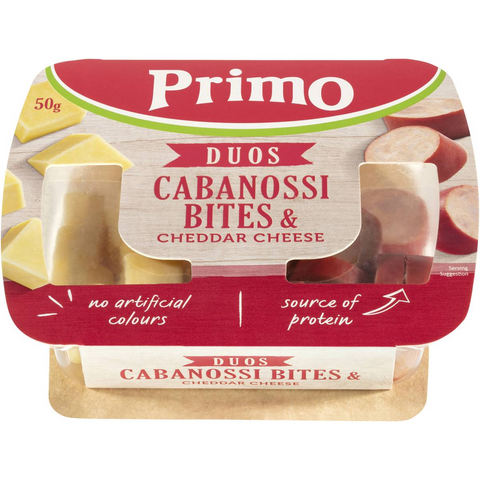 Primo Duos Cabanossi & Cheese Snack 50g