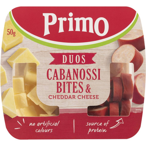 Primo Duos Cabanossi & Cheese Snack 50g