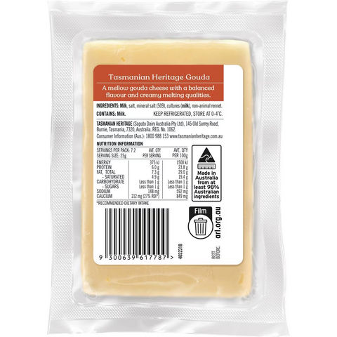 Tasmanian Heritage Gouda 180g