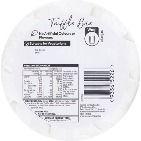 Thomas Dux Truffle Brie 125g