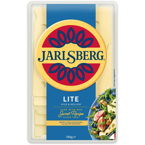 Jarlsberg Lite Cheese Slices Sliced Cheese 150g