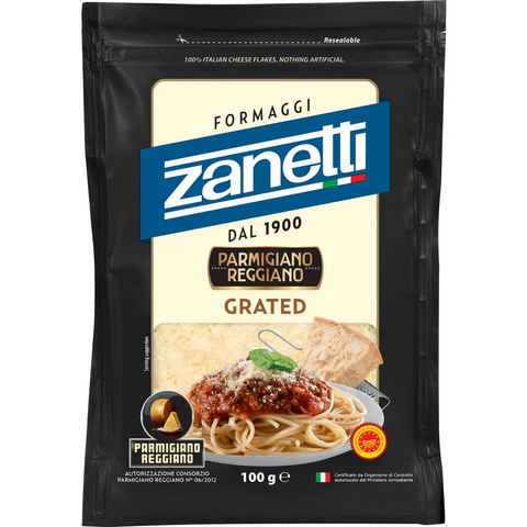 Zanetti Parmigiano Reggiano Grated Cheese 100g