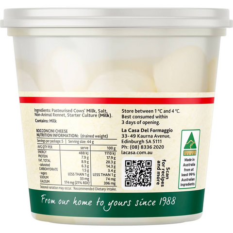 La Casa Del Formaggio Cherry Bocconcini 220g