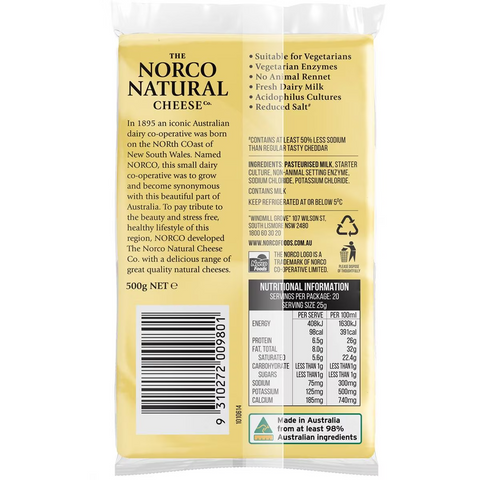 Norco Elbo Style Cheese Block 500g