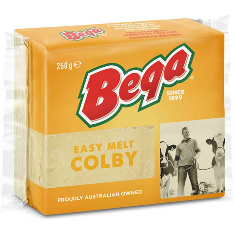 Bega Easy Melt Colby Cheese Block 250g