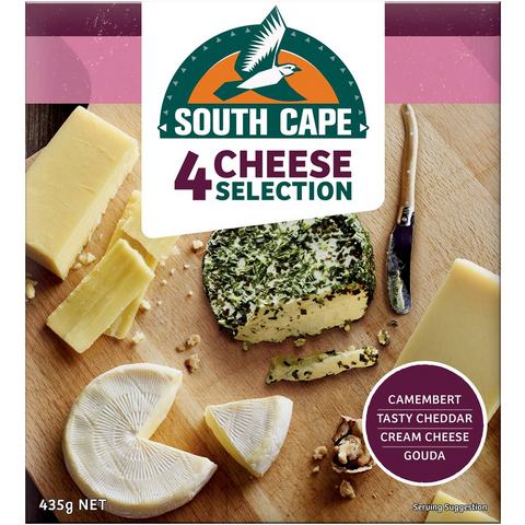 South Cape Entertaining Platter 4 Cheese Selections 435g