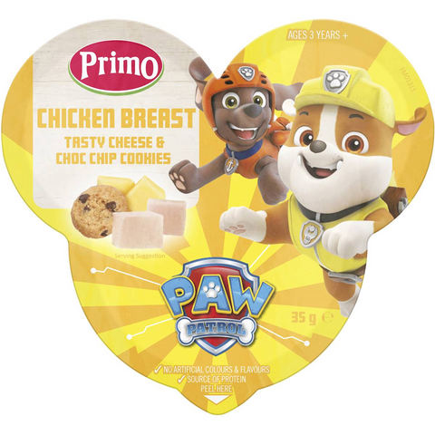 Primo Mini Mix Ups Paw Patrol Chicken Breast Cheese & Cookie 35g