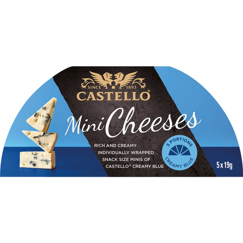 Castello Mini Cheeses Creamy Blue 5 Pack