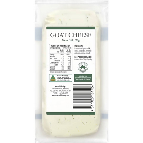 Meredith Dairy Dill Cheese 150g