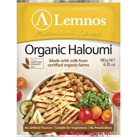 Lemnos Organic Haloumi Cheese 180g