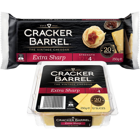 Cracker Barrel Slice Extra Sharp 250g