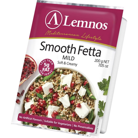 Lemnos Smooth Fetta Reduced Fat 200g