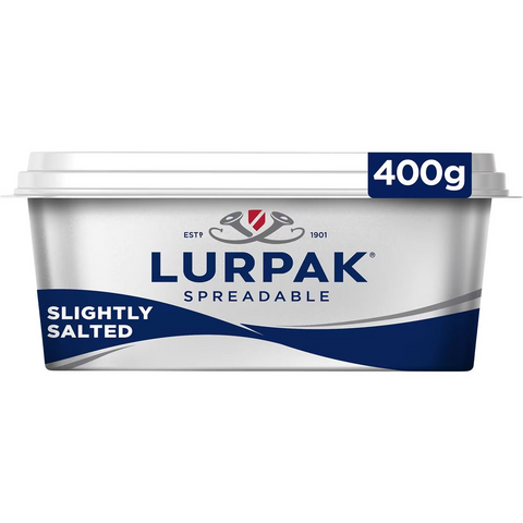 Lurpak Butter Spreadable Slightly Salted 400g