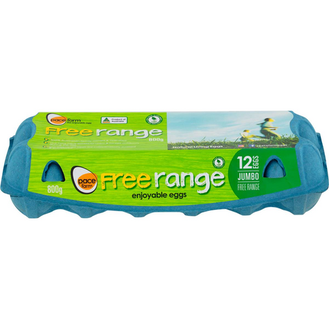 Pace Farm 12 Jumbo Free Range Eggs 800g