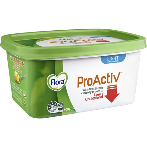 Flora Proactiv Cholesterol Lowering Margarine Spread Light 500g