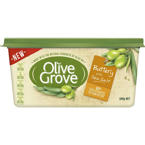 Olive Grove Buttery Spread With Sea Salt 500g