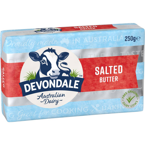 Devondale Butter Block Salted 250g