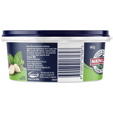 Mainland Garlic & Herbs Spread 140g