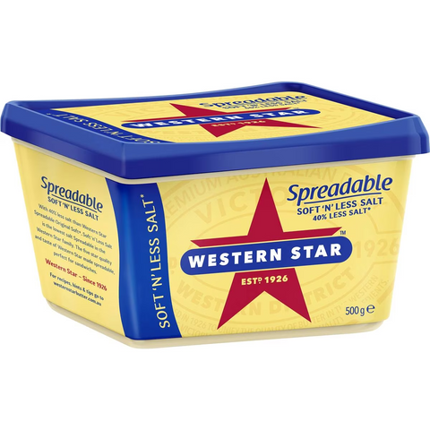 Western Star Soft 'n' Less Salt Spreadable 500g