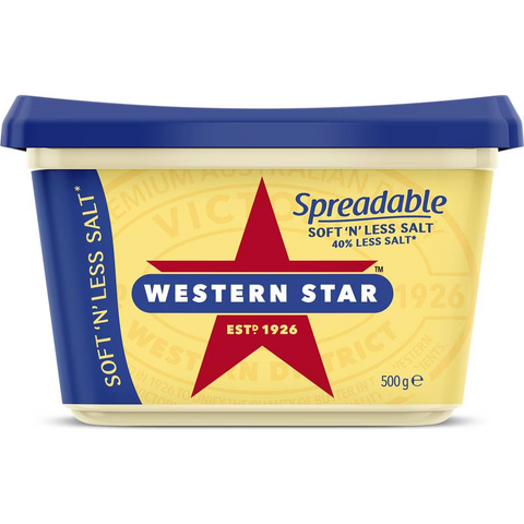 Western Star Soft 'n' Less Salt Spreadable 500g