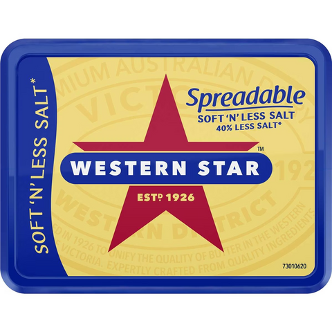 Western Star Soft 'n' Less Salt Spreadable 500g