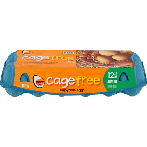 Liberty Eggs 12 Jumbo Cage Free Eggs 800g