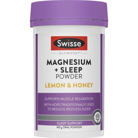 Swisse Ultiboost Magnesium + Sleep Powder For Muscle Relaxation 180g