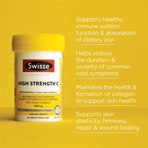 Swisse Ultiboost High Strength C Tablets For Immune Health 150 Pack