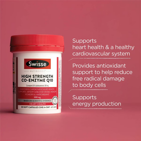 Swisse Ultiboost High Strength Coenzyme Q10 Capsules 30 Pack