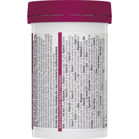 Swisse Ultivite Women's 50+ Multivitamin Tablets 90 Pack