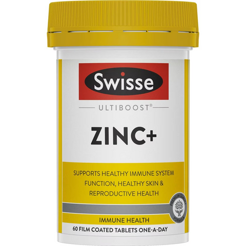 Swisse Ultiboost Zinc+ Tablets For Immune System Support 60 Pack