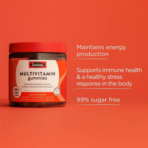 Swisse Ultivite Multivitamin Gummies For A Daily Blend Of Nutrients 60 Pack