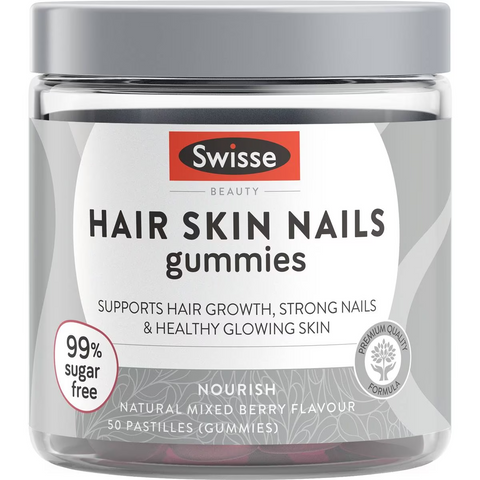 Swisse Beauty Hair Skin Nails Gummies For Healthy Skin 50 Pack