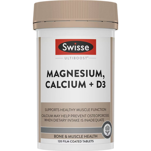 Swisse Ultiboost Magnesium, Calcium + D3 Tablets For Bone Health