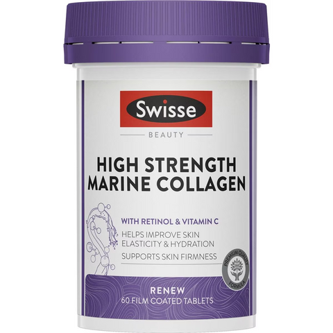 Swisse Beauty High Strength Marine Collagen Tablets For Skin 60 Pack