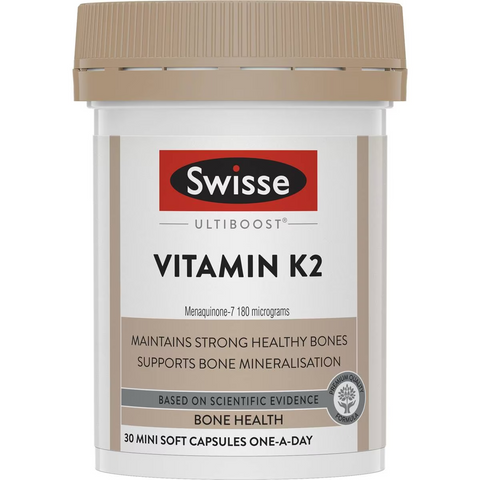 Swisse Ultraboost Vitamin K2 Mini Soft Capsules 30 Pack