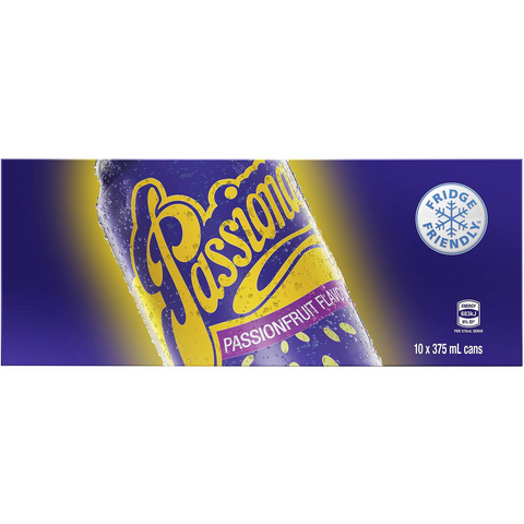 Passiona Passionfruit Soft Drink Cans Multipack 375ml X 10 Pack