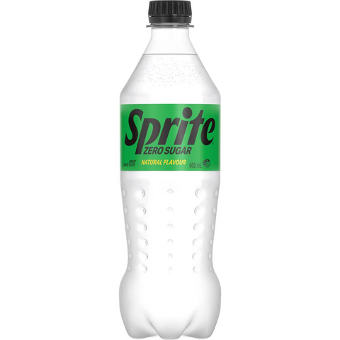 Sprite Zero Sugar Soft Drink Bottle 600ml