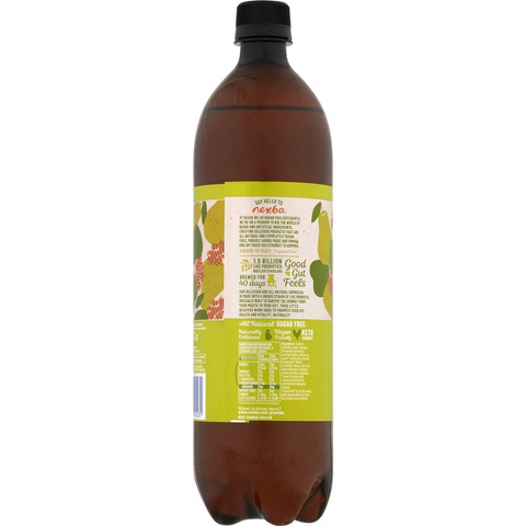 Nexba Sugar Free Kombucha Apple Pear & Ginger 1l