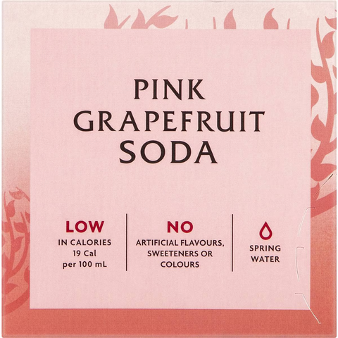 Fever-tree Pink Grapefruit Soda 250ml X 4 Pack